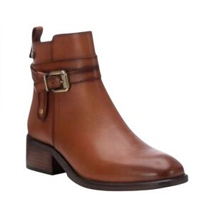CARMELA Camel Leather Boots